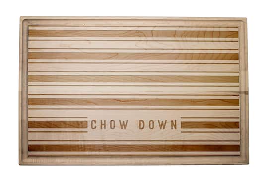 Chow Down 17" x 11" Maple Cutting Board